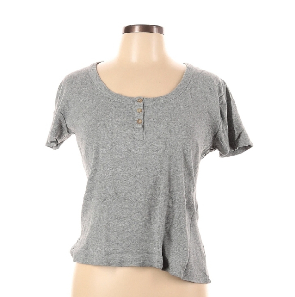 Frye Heather Gray Women's Short Sleeve Tee